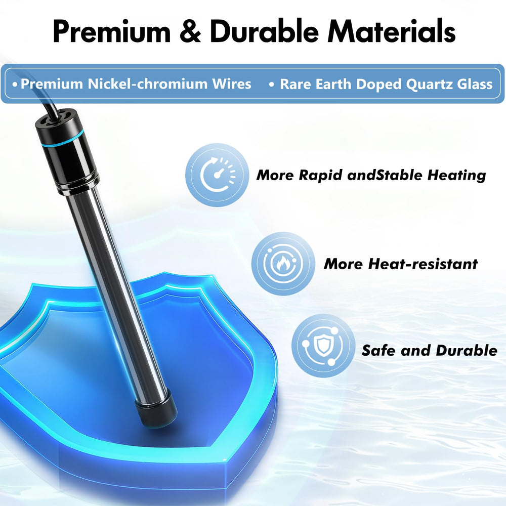 Orlushy rapid heating with nickel-chromium wire warms water quickly and evenly.
