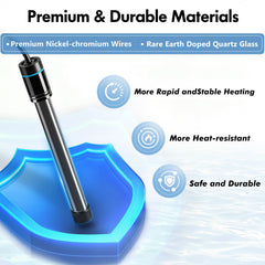 Orlushy rapid heating with nickel-chromium wire warms water quickly and evenly.