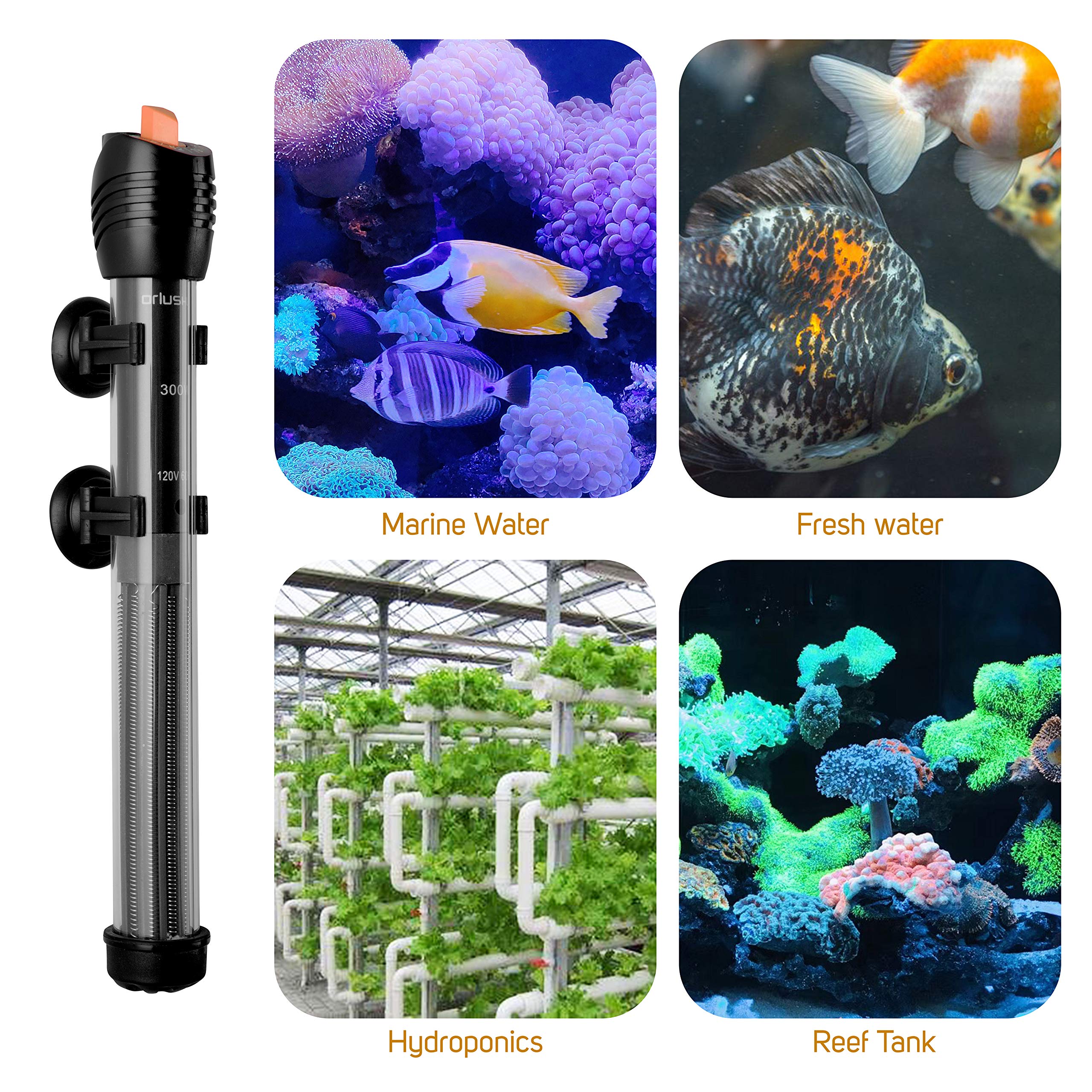Orlushy heater uses nickel-chromium rod for faster heat response.
