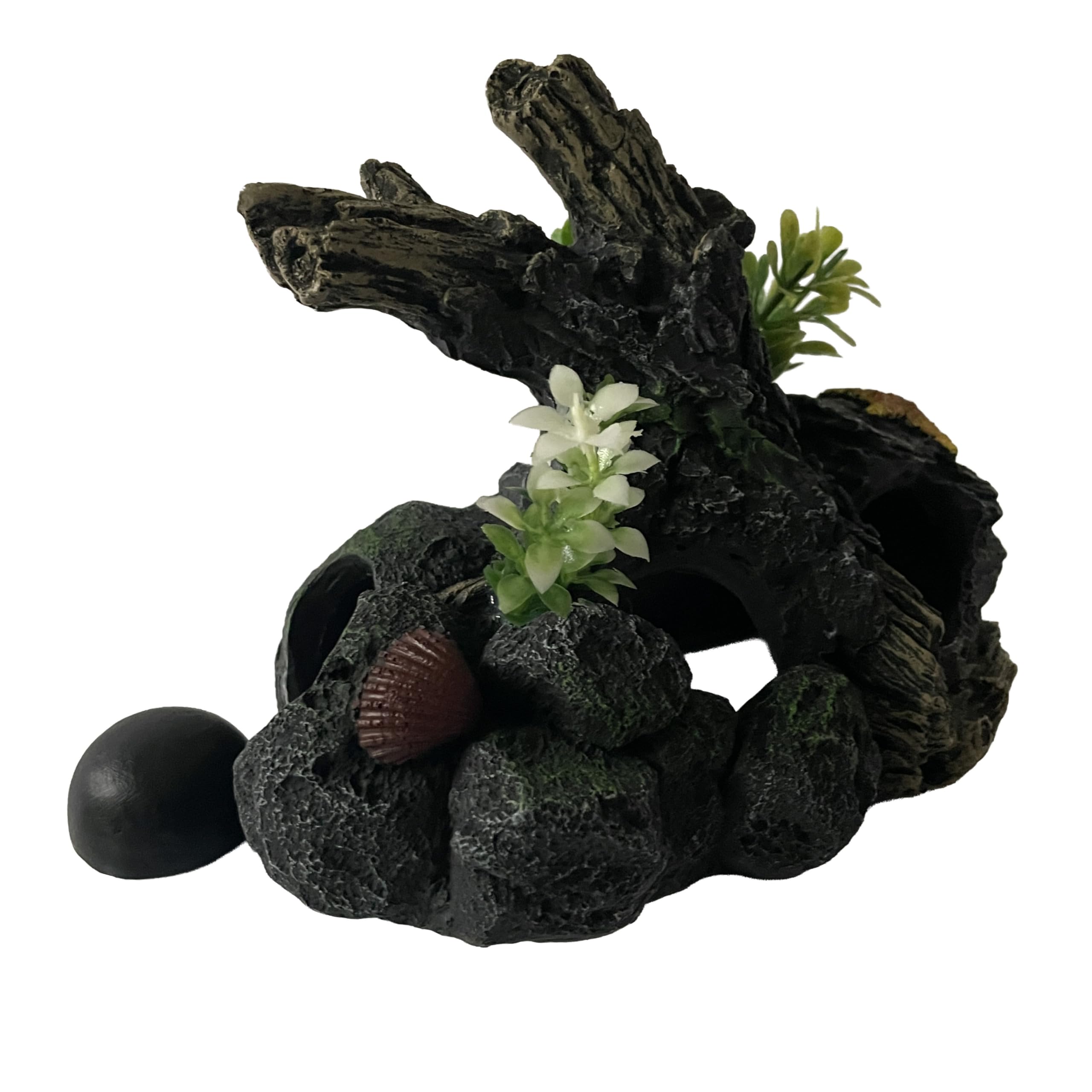 OrnaMounts driftwood look decor in side view for natural aesthetics