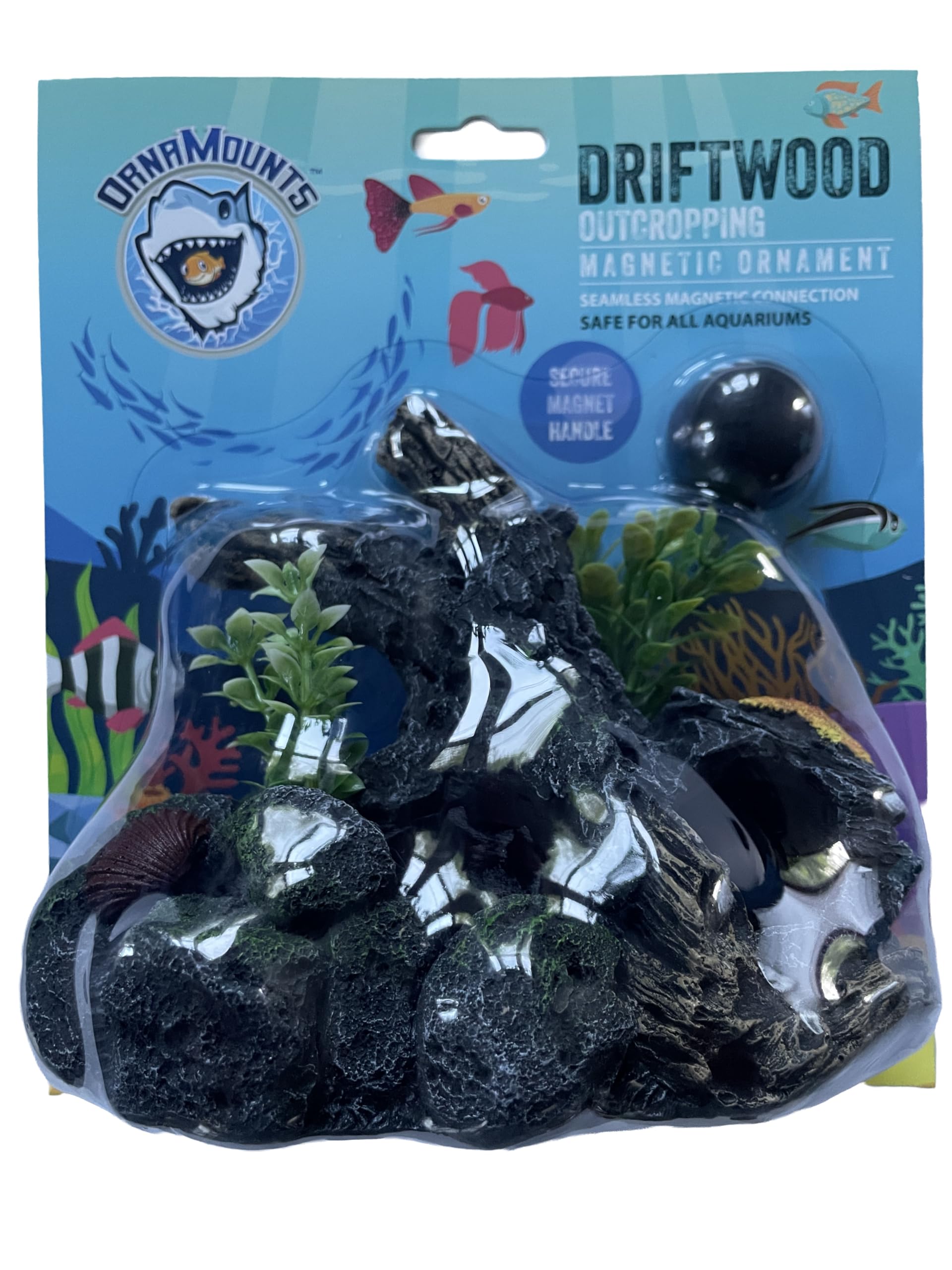 OrnaMounts magnetic wall sculpture enhances aquarium design