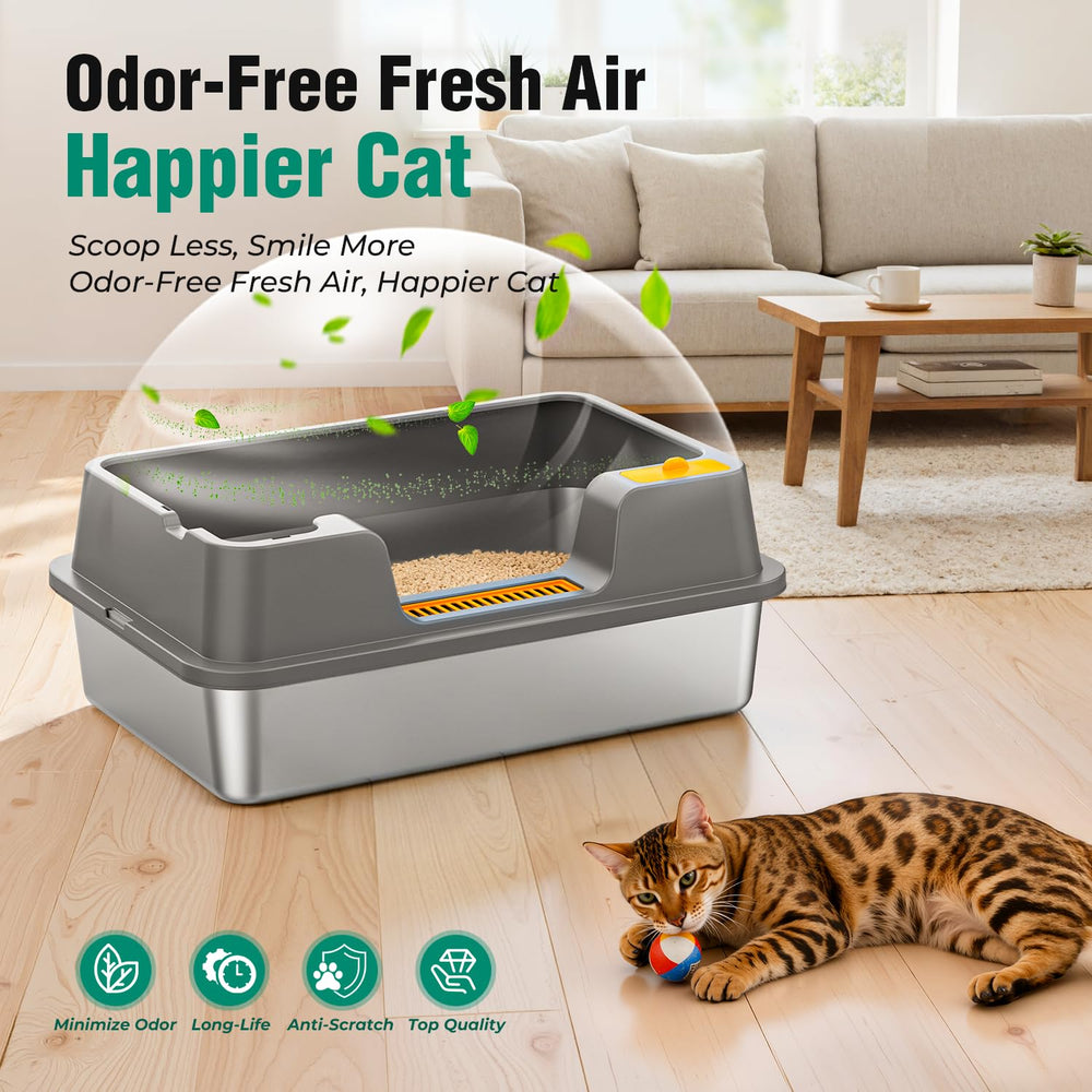 OROLEY durable odor-resistant metal box maintains freshness.
