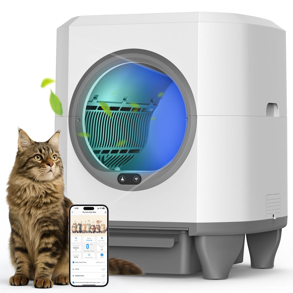 OROLEY self-cleaning litter box app control for real-time cat activity monitoring