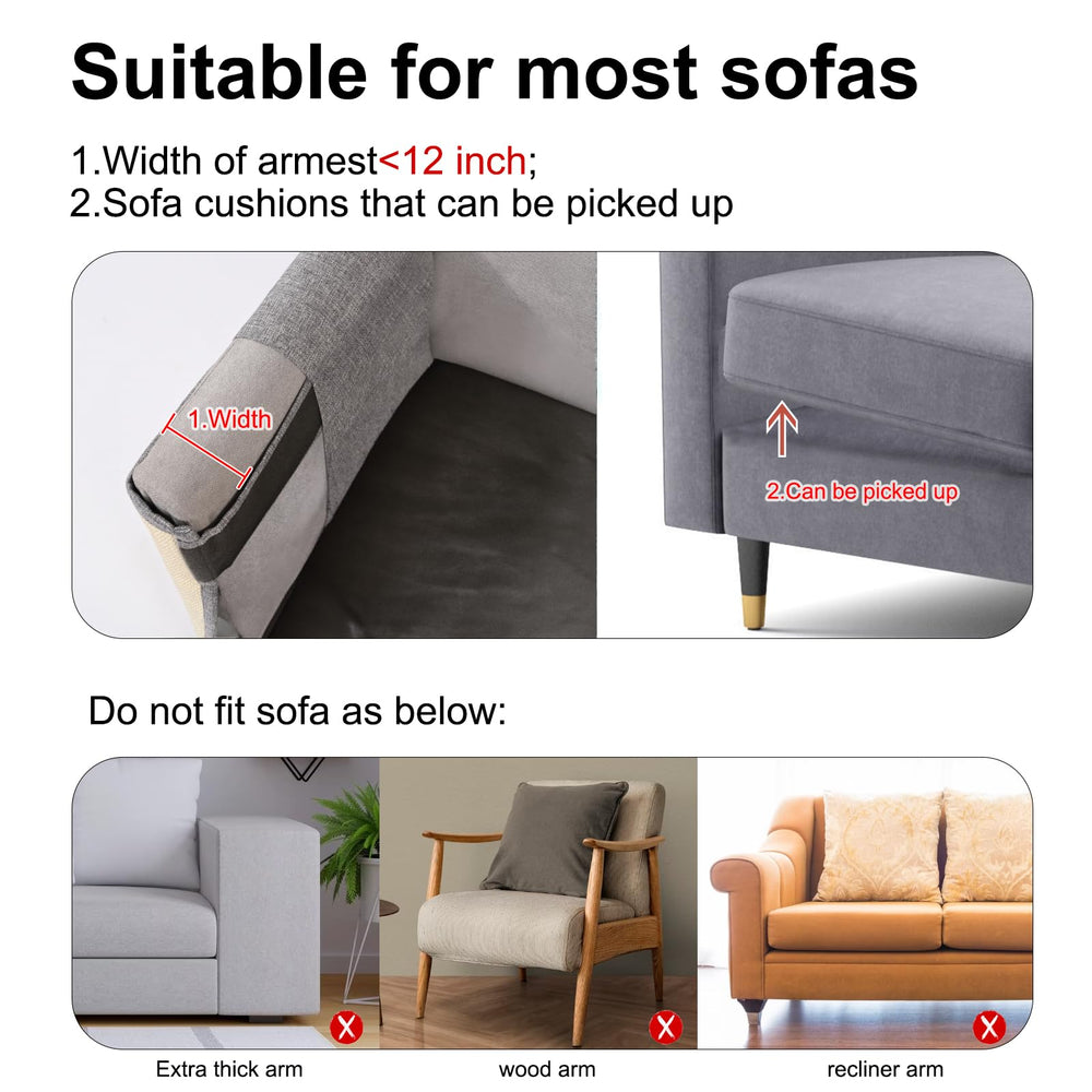Oroonoko wide scratching mat covering couch area for protection.