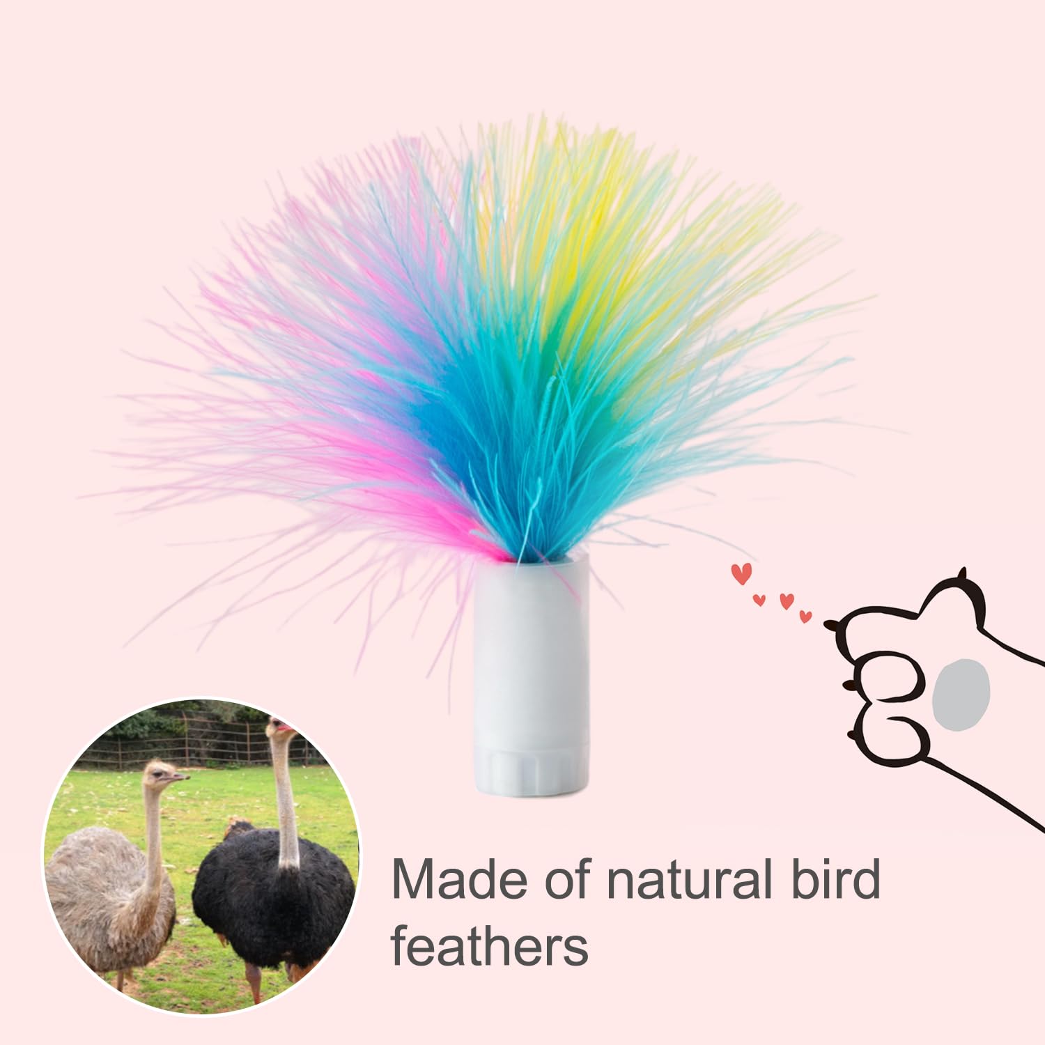 ORSDA purple feather attachment ready for interactive hunting-inspired fun