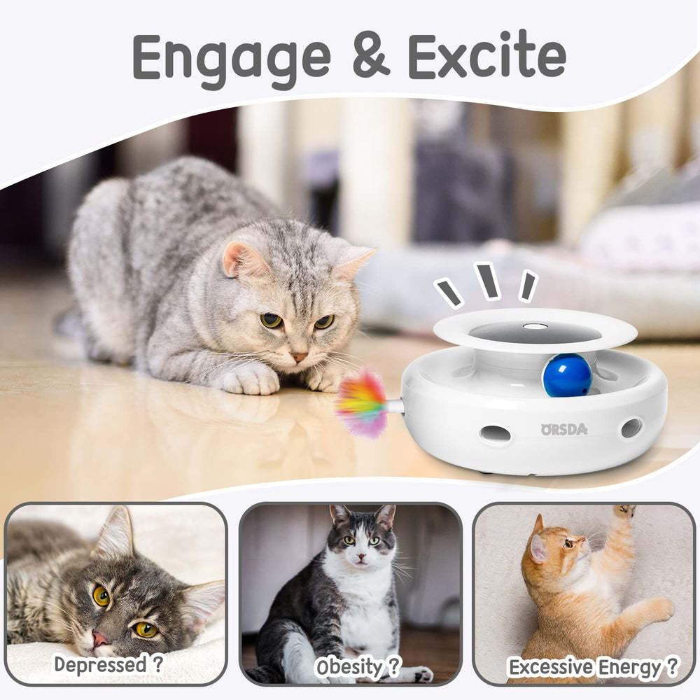 ORSDA auto on-off modes adapt to your cat’s energy.