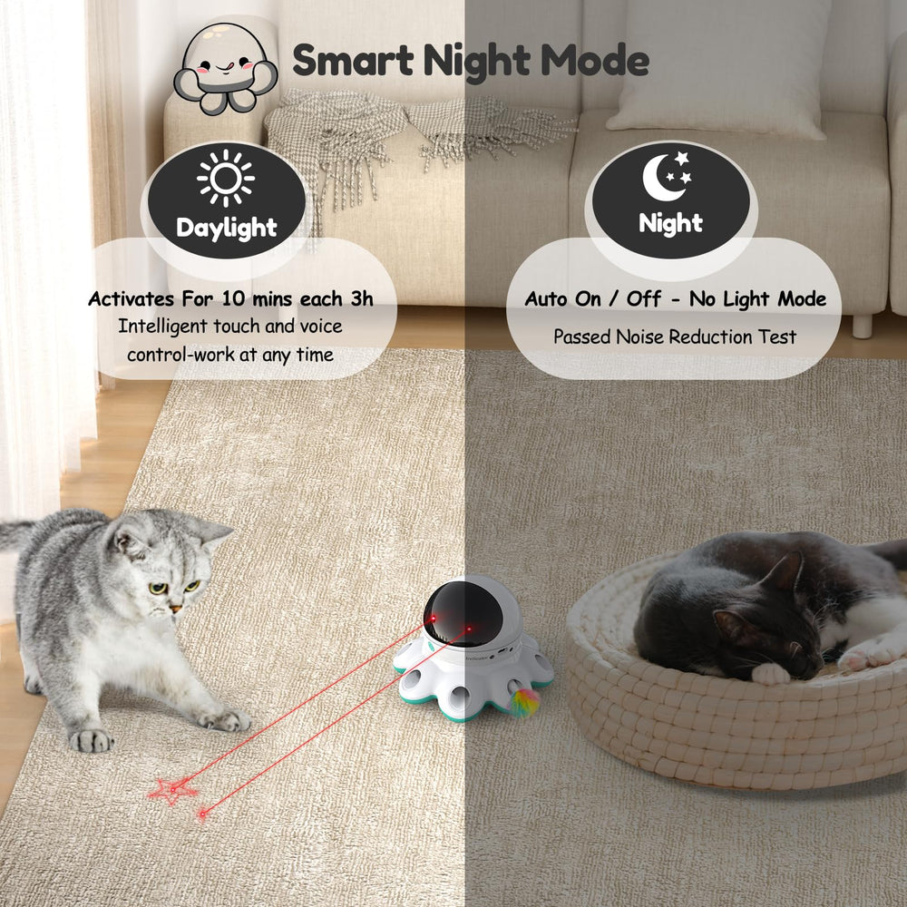 ORSDA cat laser toy offers auto-play sensing for hands-free enrichment.