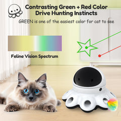 ORSDA cat laser toy featuring a green star laser for interactive chasing.