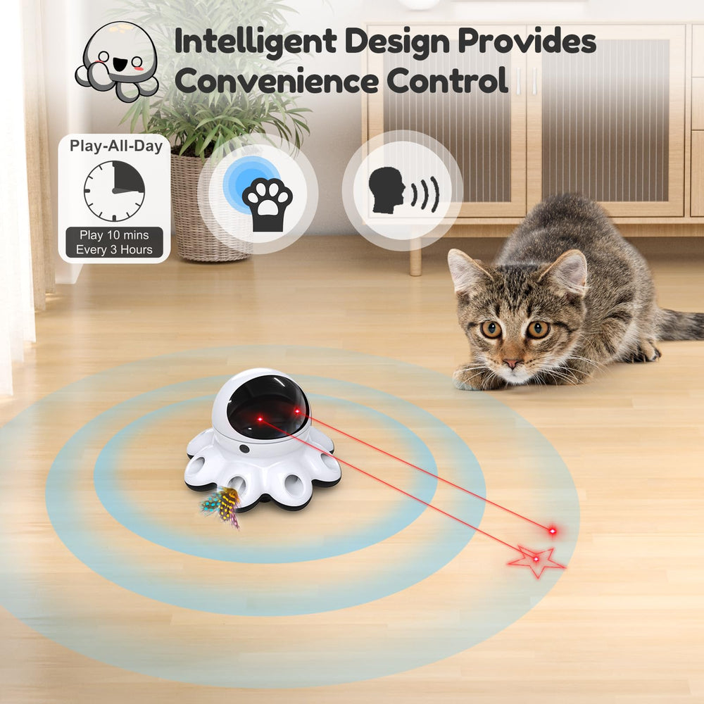 ORSDA cat laser toy smart controls offer voice and touch activation for easy solo play