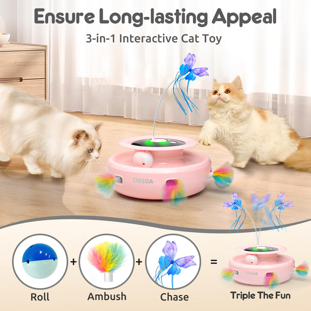 ORSDA cat toy ribbons enhance variety with dynamic motion