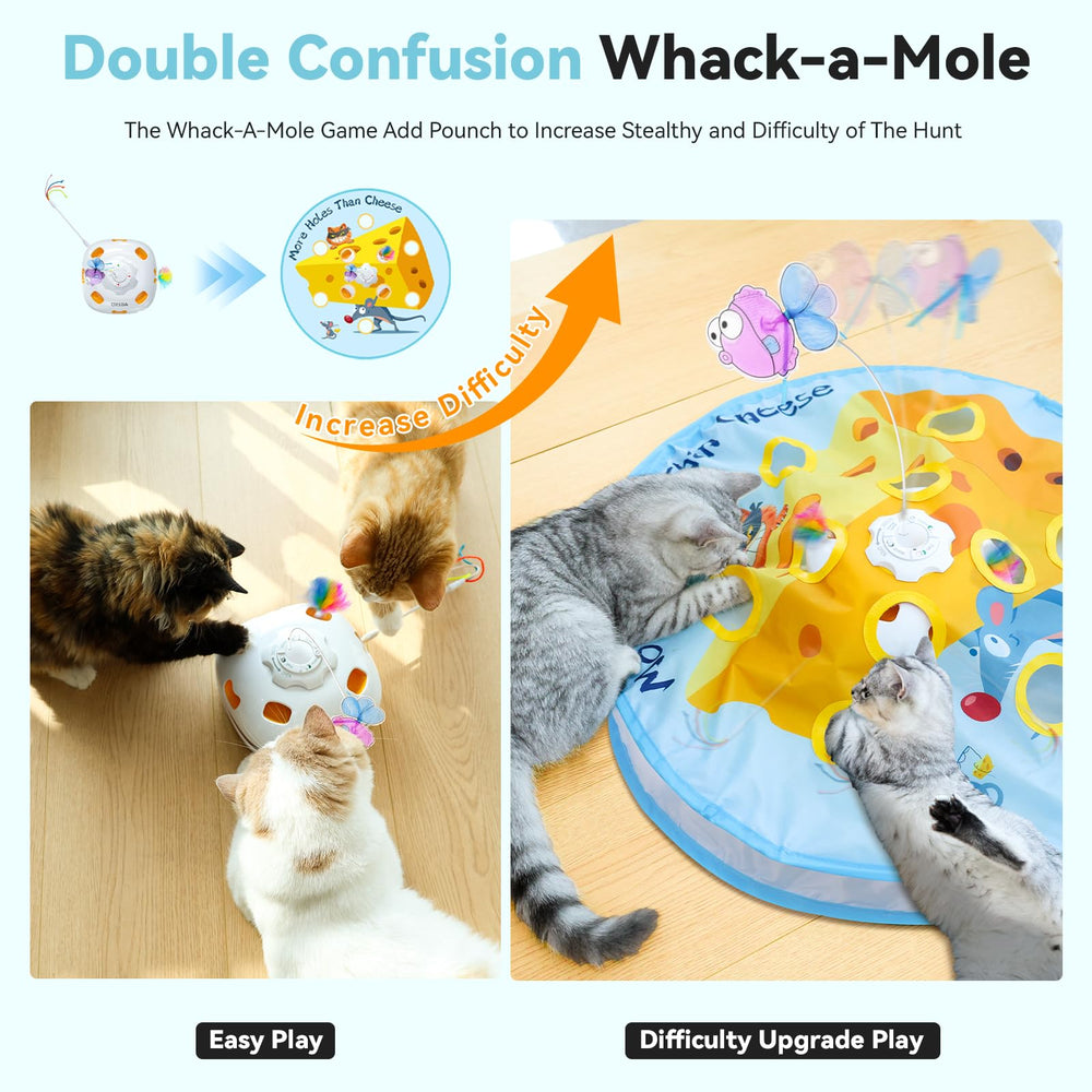 ORSDA cat toy touch activation enables solo play when busy