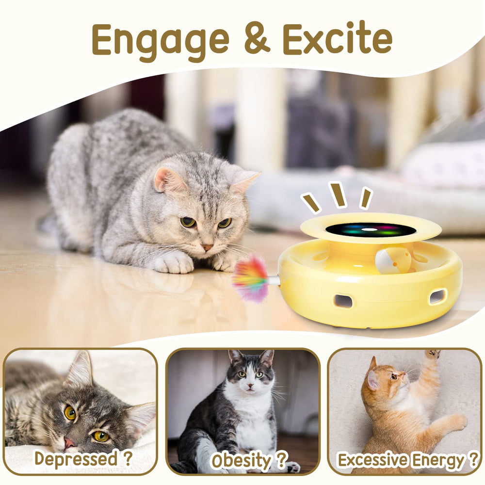 ORSDA cat toys auto-off timer helps conserve power during naps
