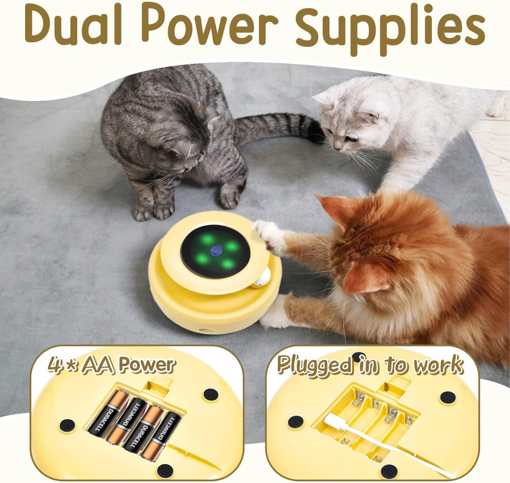 ORSDA cat toys low-noise play mode creates a calm play session