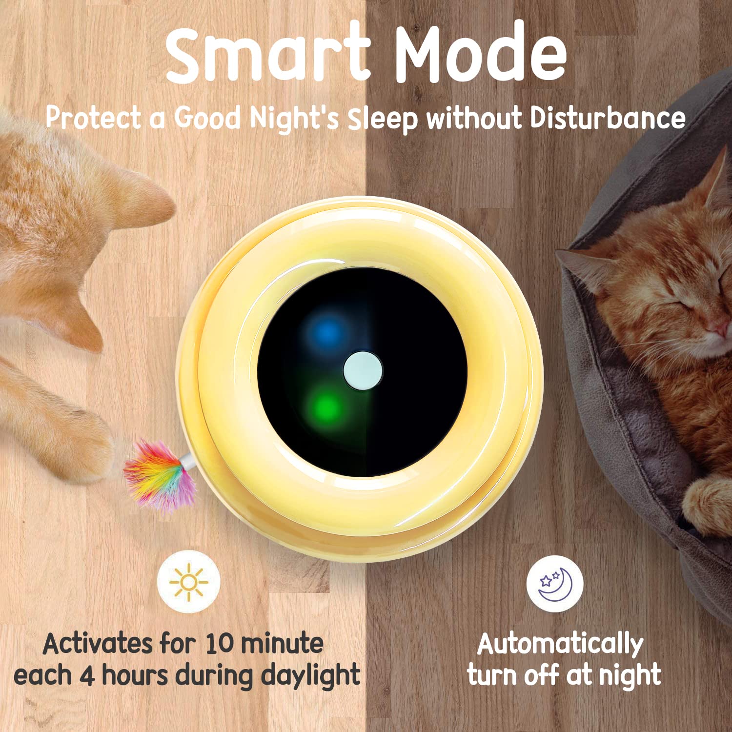 ORSDA cat toys paw-safe track design protects tiny paws