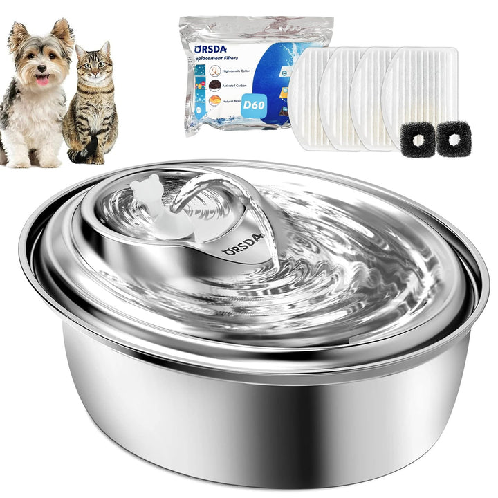 ORSDA cat water fountain 3L tower design for steady hydration