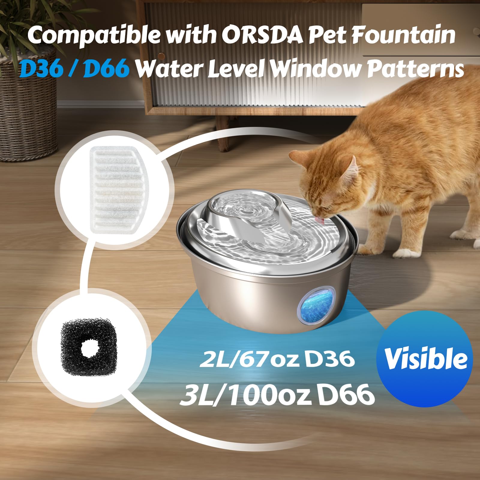 ORSDA D36/D66 water level window compatibility filter set