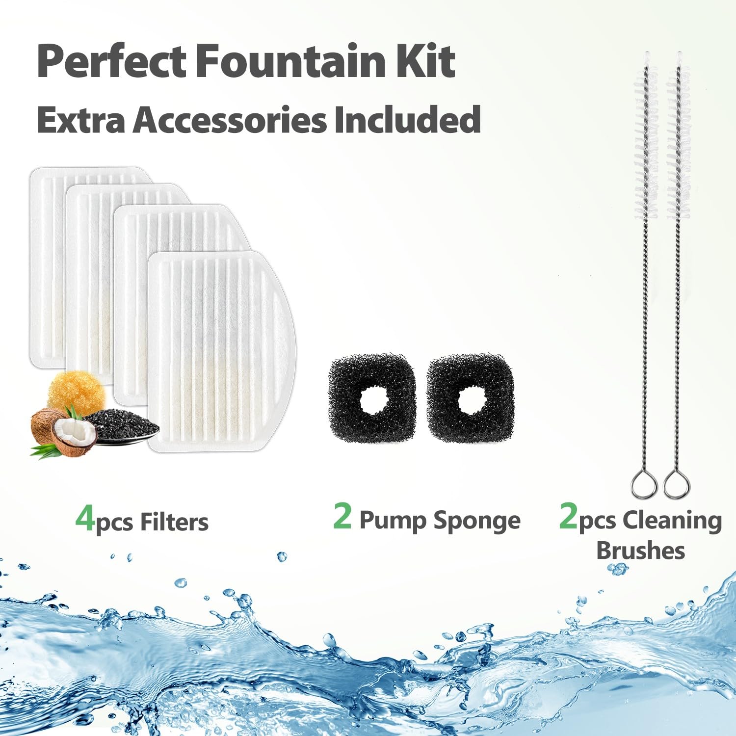 ORSDA dishwasher-safe fountain for quick, easy cleaning