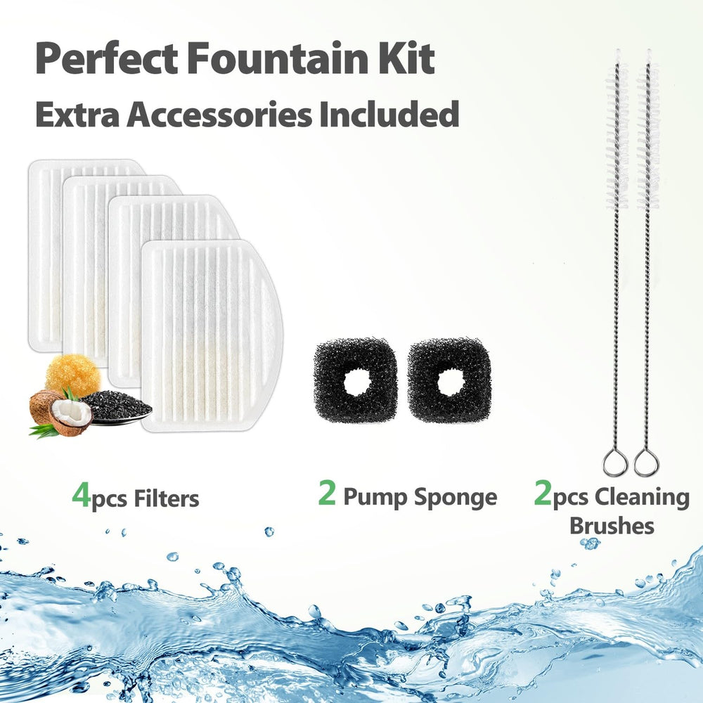 ORSDA dishwasher-safe fountain for quick, easy cleaning