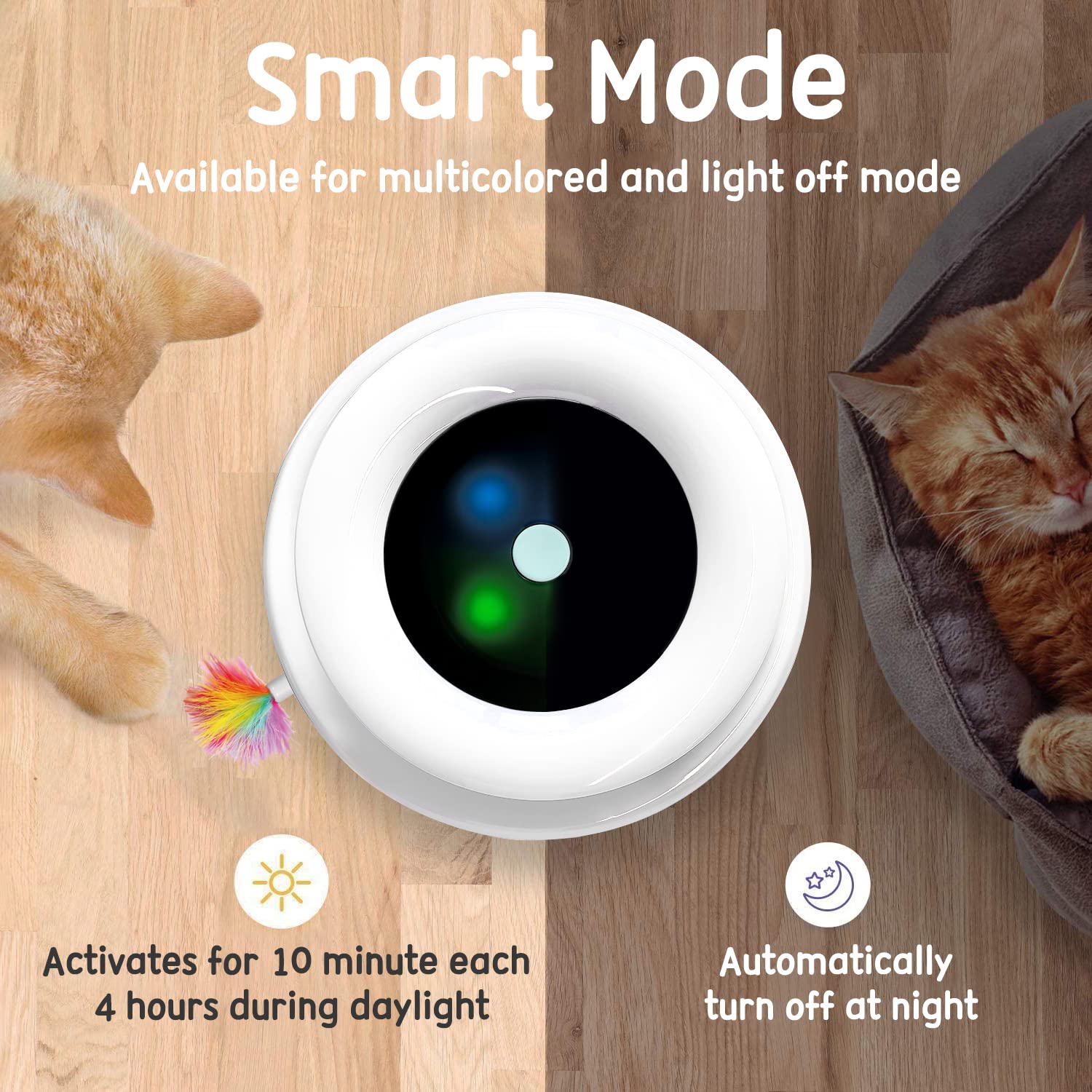 ORSDA indoor cat toy supports physical exercise and mental stimulation.