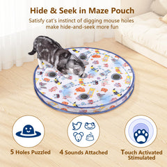 ORSDA interactive ball offers varied sounds to spark curiosity and hunting instincts.