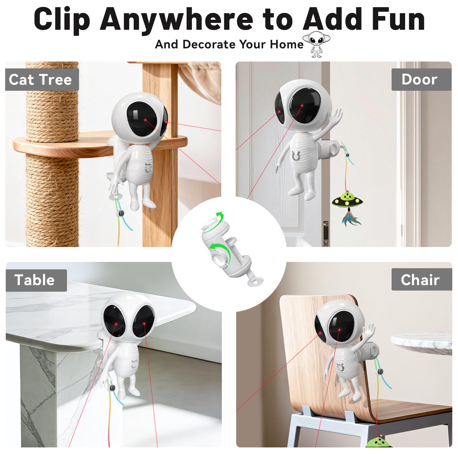 ORSDA laser cat toy rechargeable battery supports long lasting cordless play