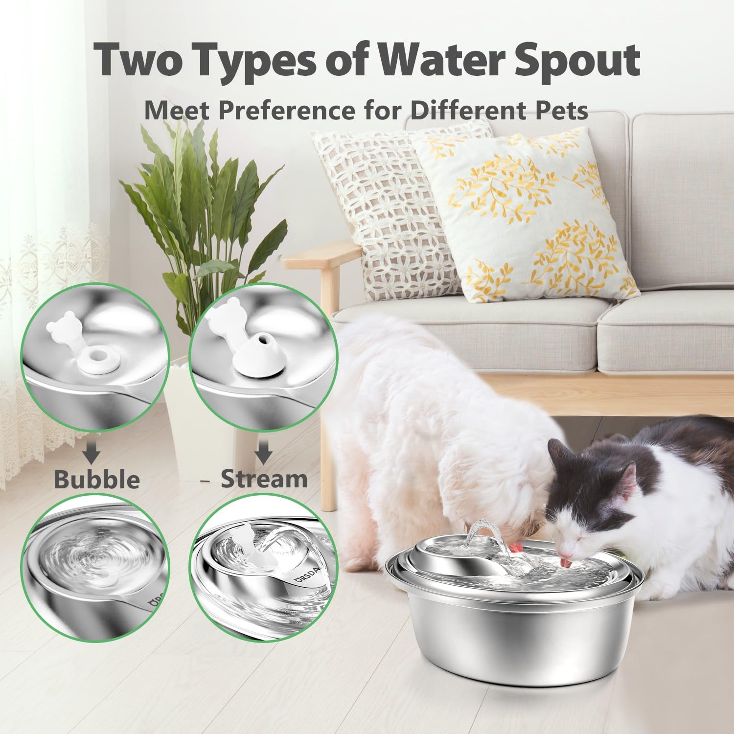 ORSDA one-piece spout silicone design for thorough cleaning