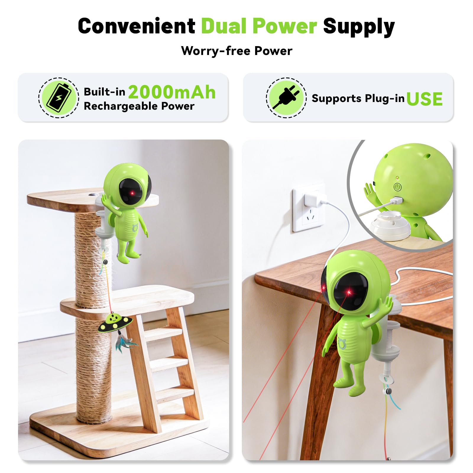 ORSDA 2000mAh rechargeable battery supports long play sessions.