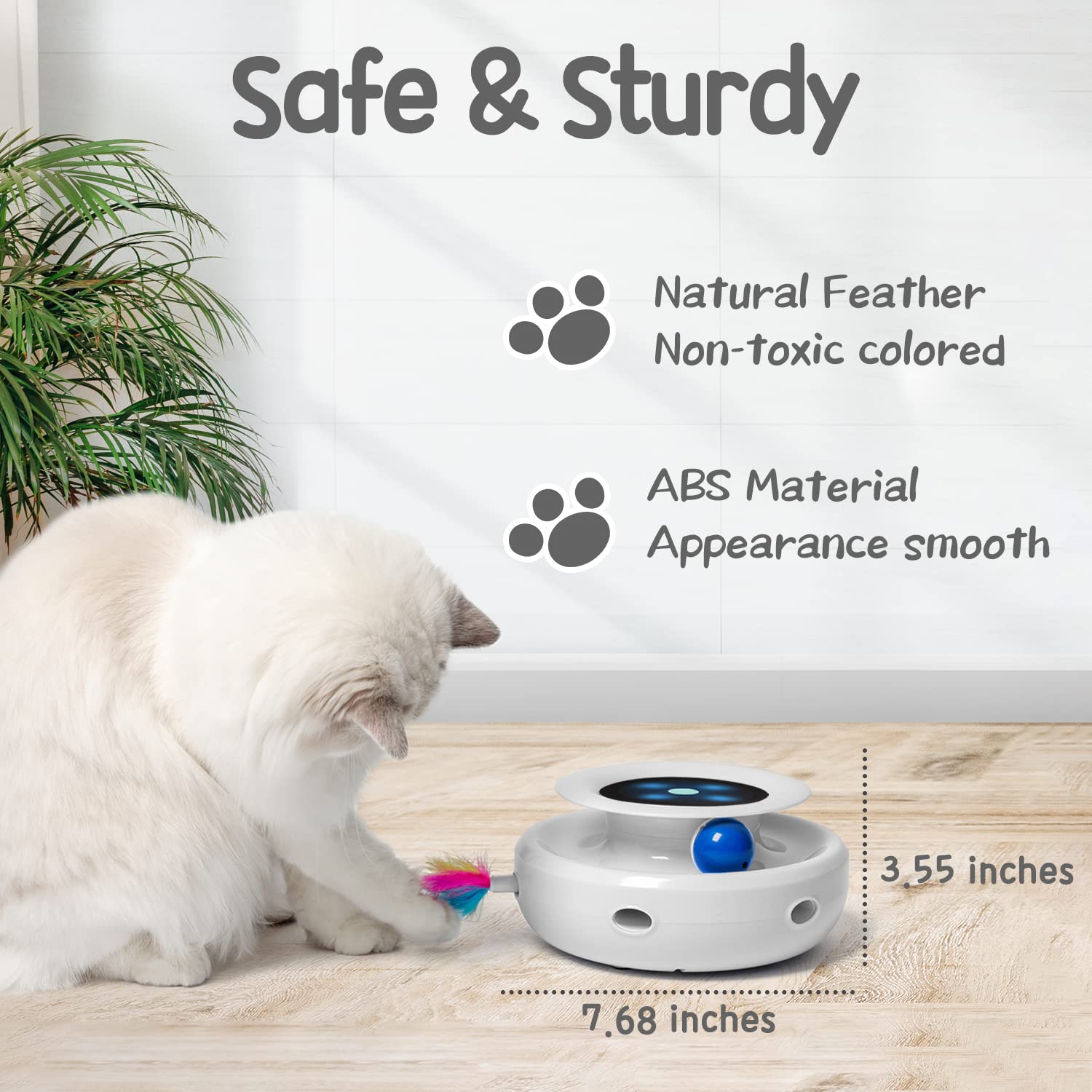 ORSDA replaceable feathers keep play fresh and varied for cats.