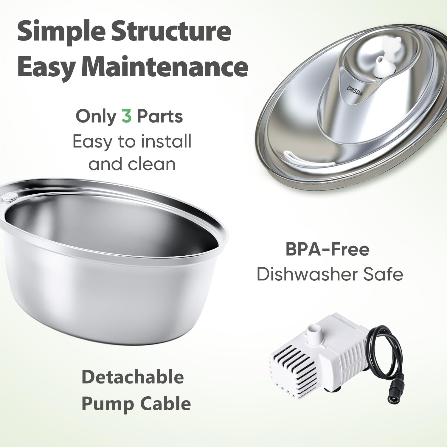 ORSDA replacement filters and cleaning brushes for ongoing maintenance