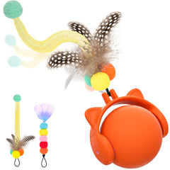 ORSDA Smart Ball front view—compact toy to spark indoor cats' chasing instincts.