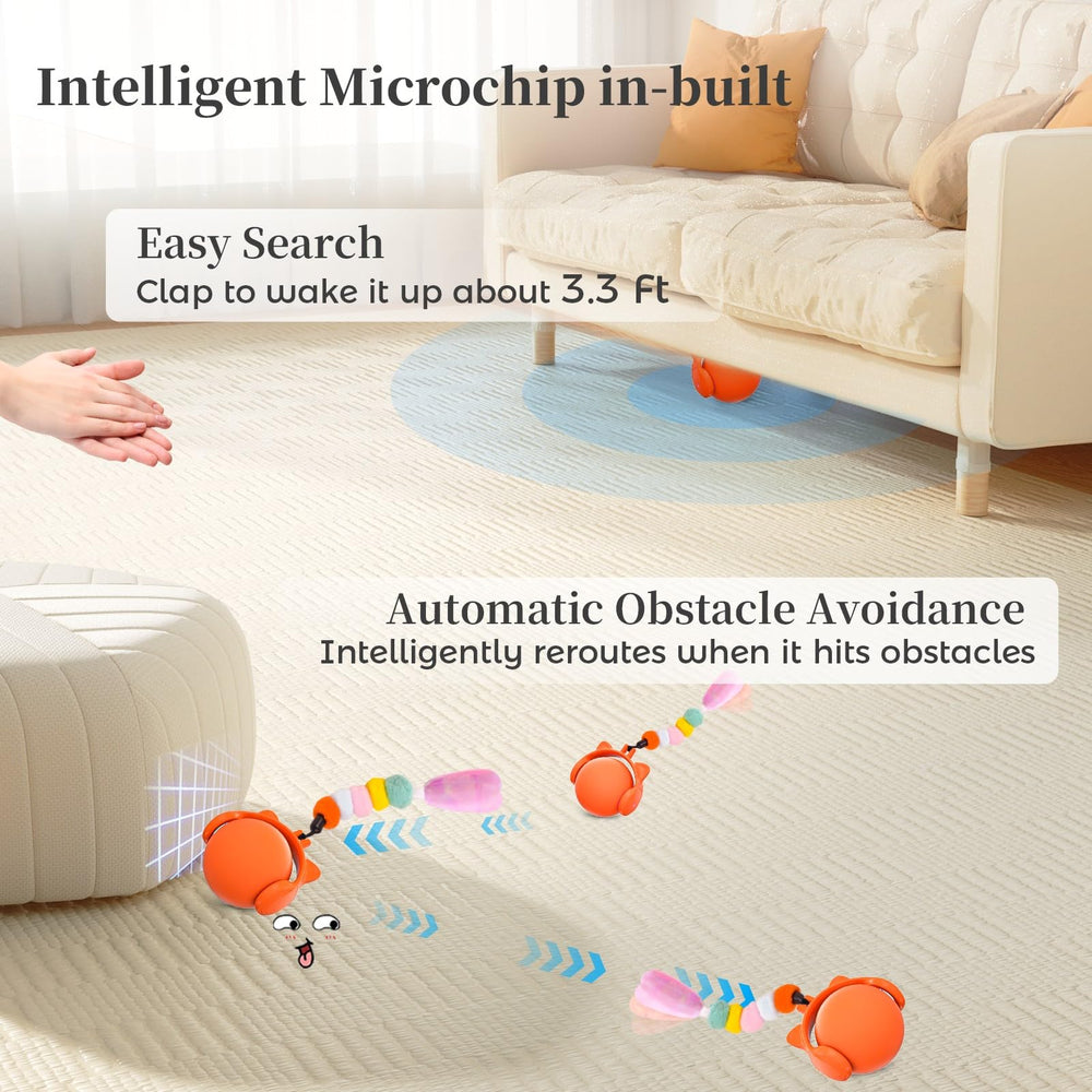 ORSDA Smart Ball touch sensor demonstrates responsive play for curious paws.