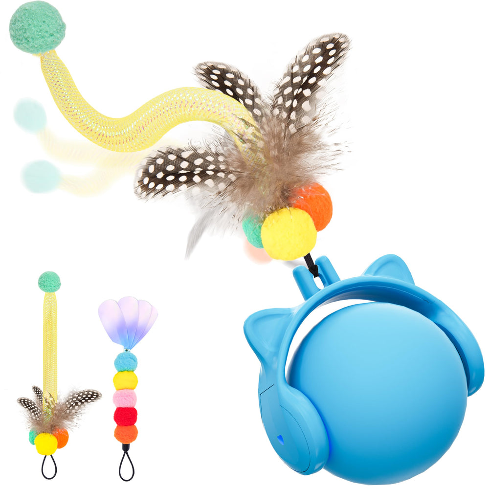 ORSDA Smart Interactive Ball chases on carpet for indoor play.