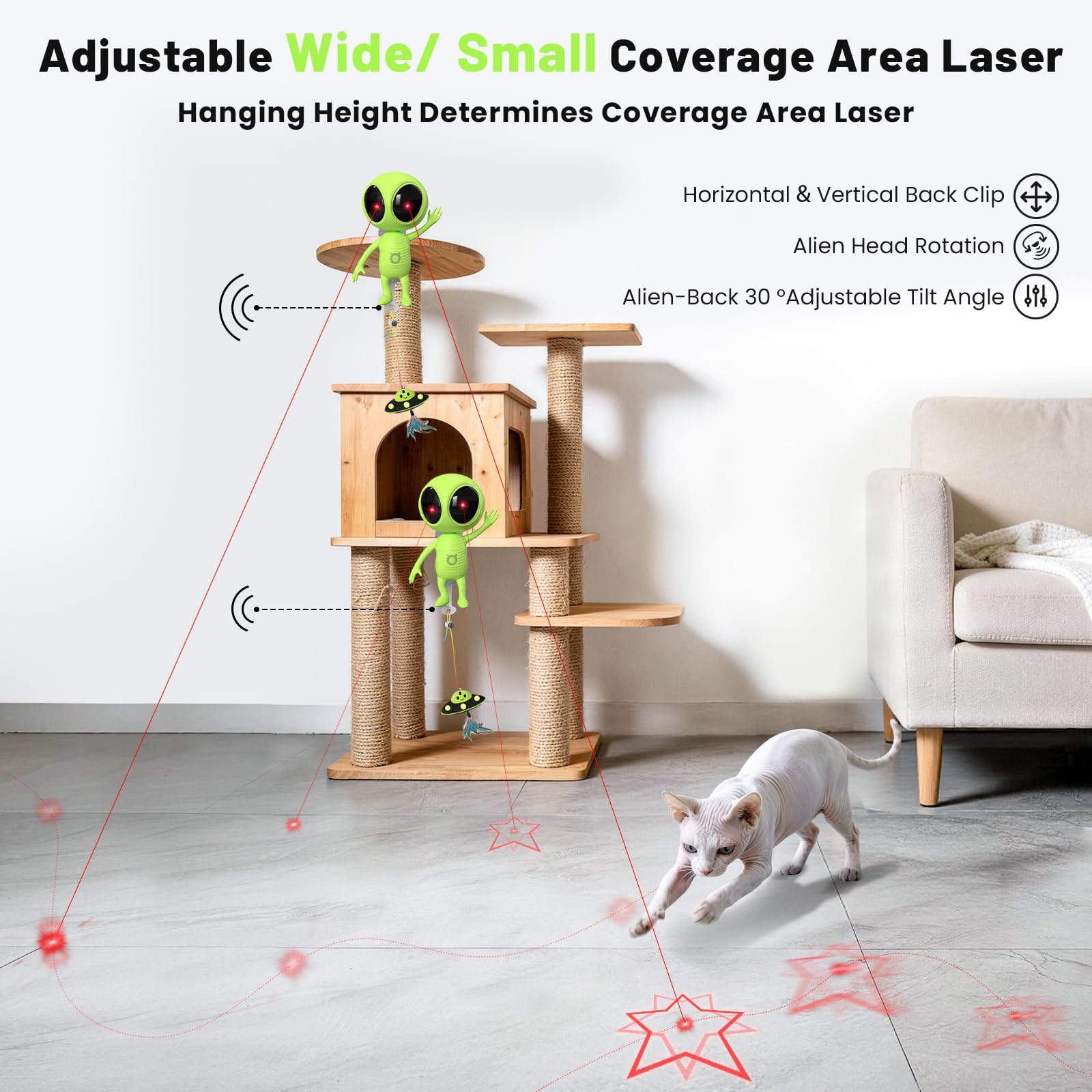 ORSDA smart motion sensor activates within 6.5 feet for automatic fun.