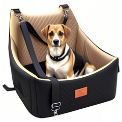 OSNBATN dog booster seat outer view showing stability and fit in car