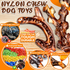 OSORD grooved surface chew toy ready for peanut butter spread