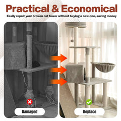 OSPNIEEK sisal rope refill closeup shows wear-resistant construction for long-lasting scratching.