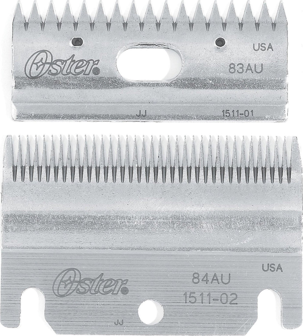 Oster Clipmaster top and bottom blade set 83AU 84AU for precise animal clipping