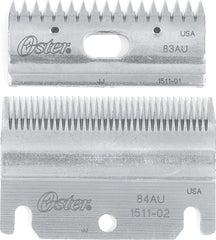 Oster Clipmaster top and bottom blade set 83AU 84AU for precise animal clipping