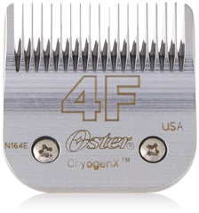 Oster CryogenX detachable pet clipper blade 4F ready for precise grooming.