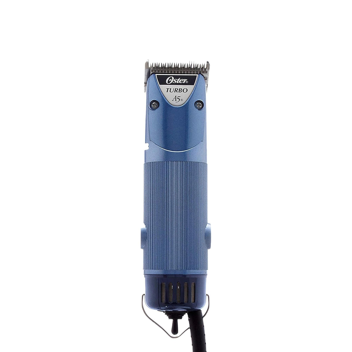 Oster Professional A5 Turbo Clipper body view with quiet universal motor for calm grooming.