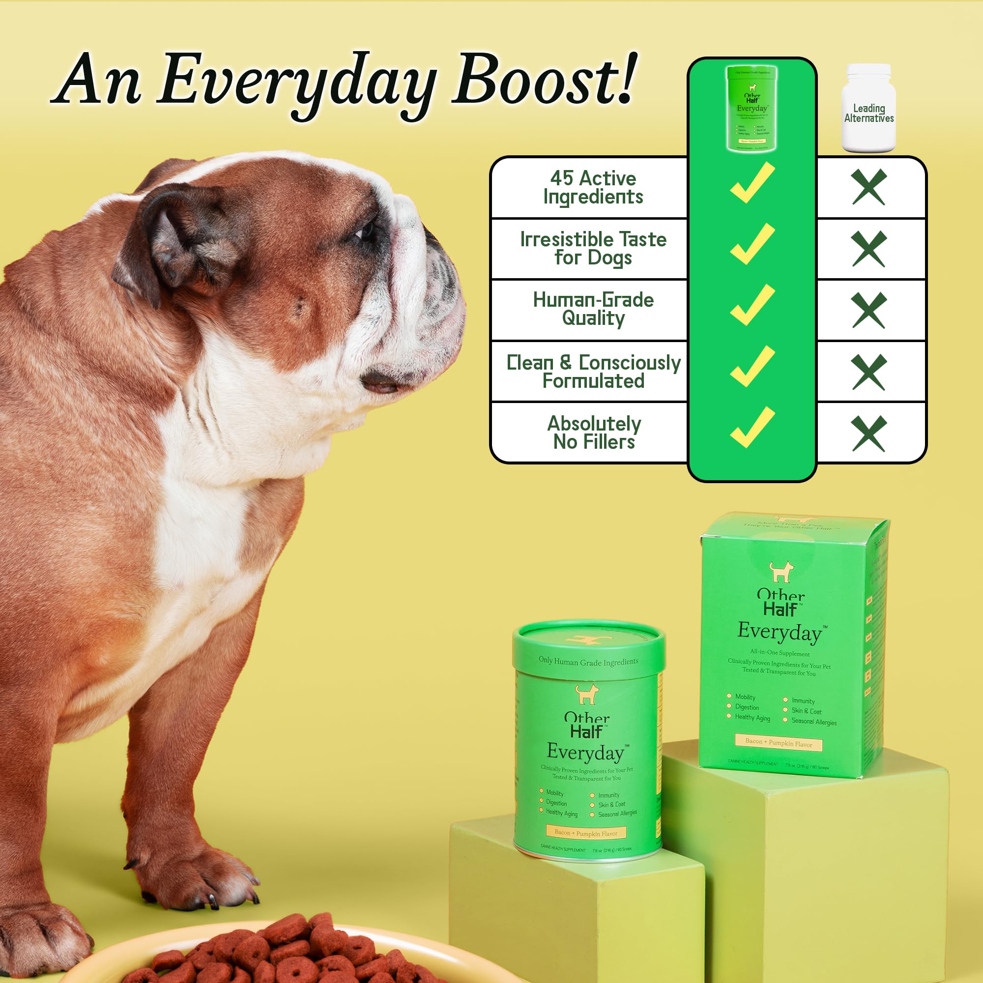 Other Half Everyday digestive and immune support with prebiotics.