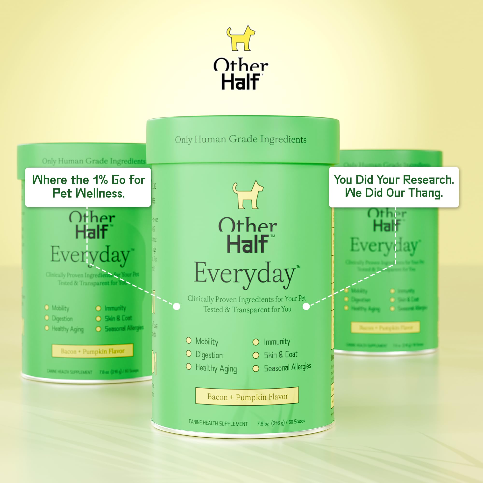 Other Half Everyday skin and coat support with omega-3.