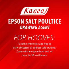 Other Kaeco Epsom Salt Poultice close-up texture on skin before use
