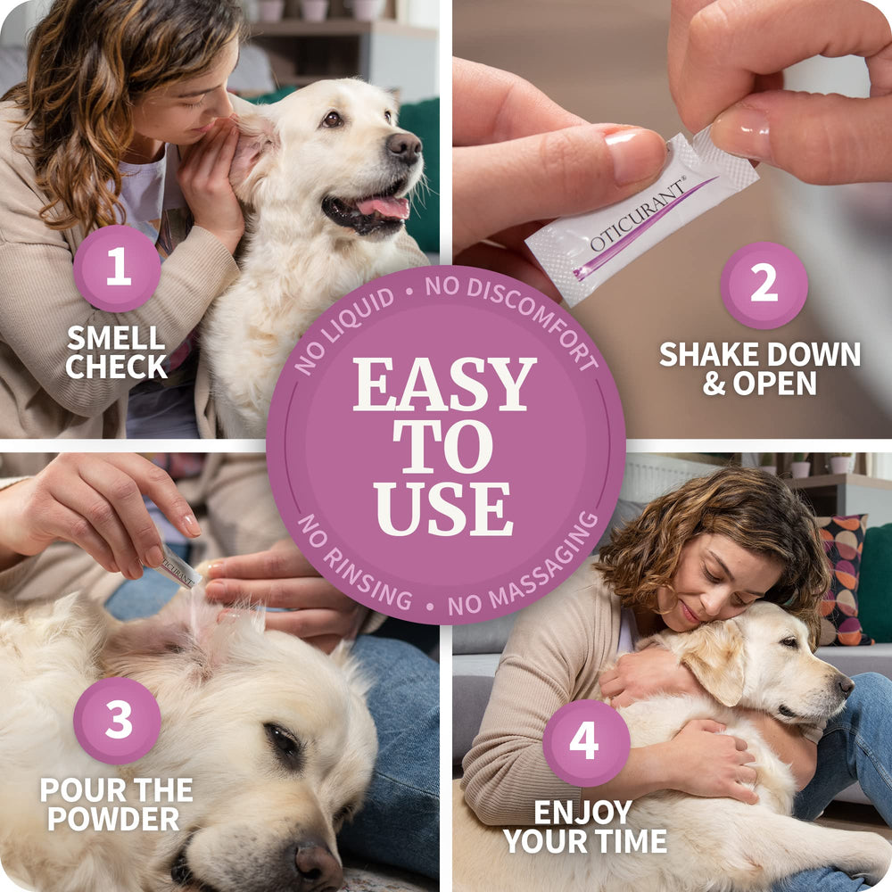 OTICURANT veterinarian-developed Swedish ear care solution for dogs.