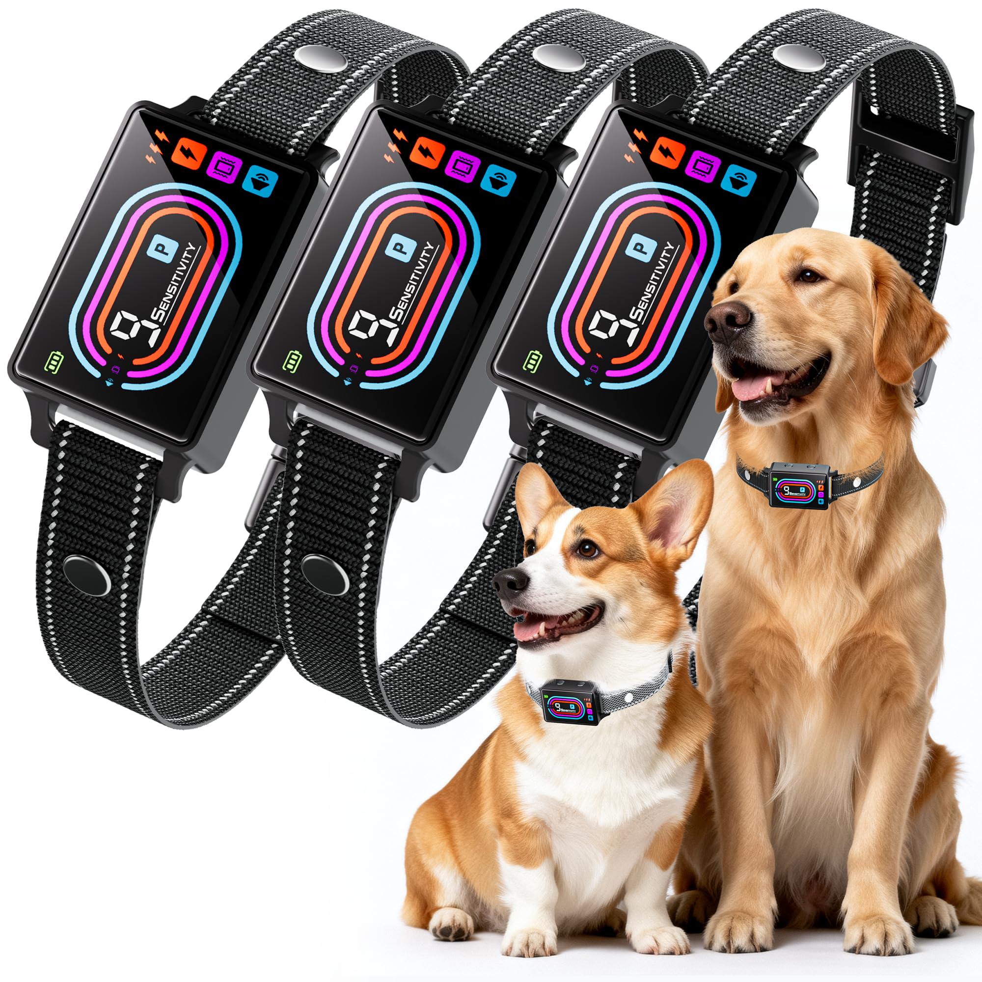 OTK Dog Bark Collar 3-Pack for versatile training across multiple dogs.