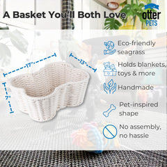 OtterPets bone-shaped dog basket adds cute organization to your living space.