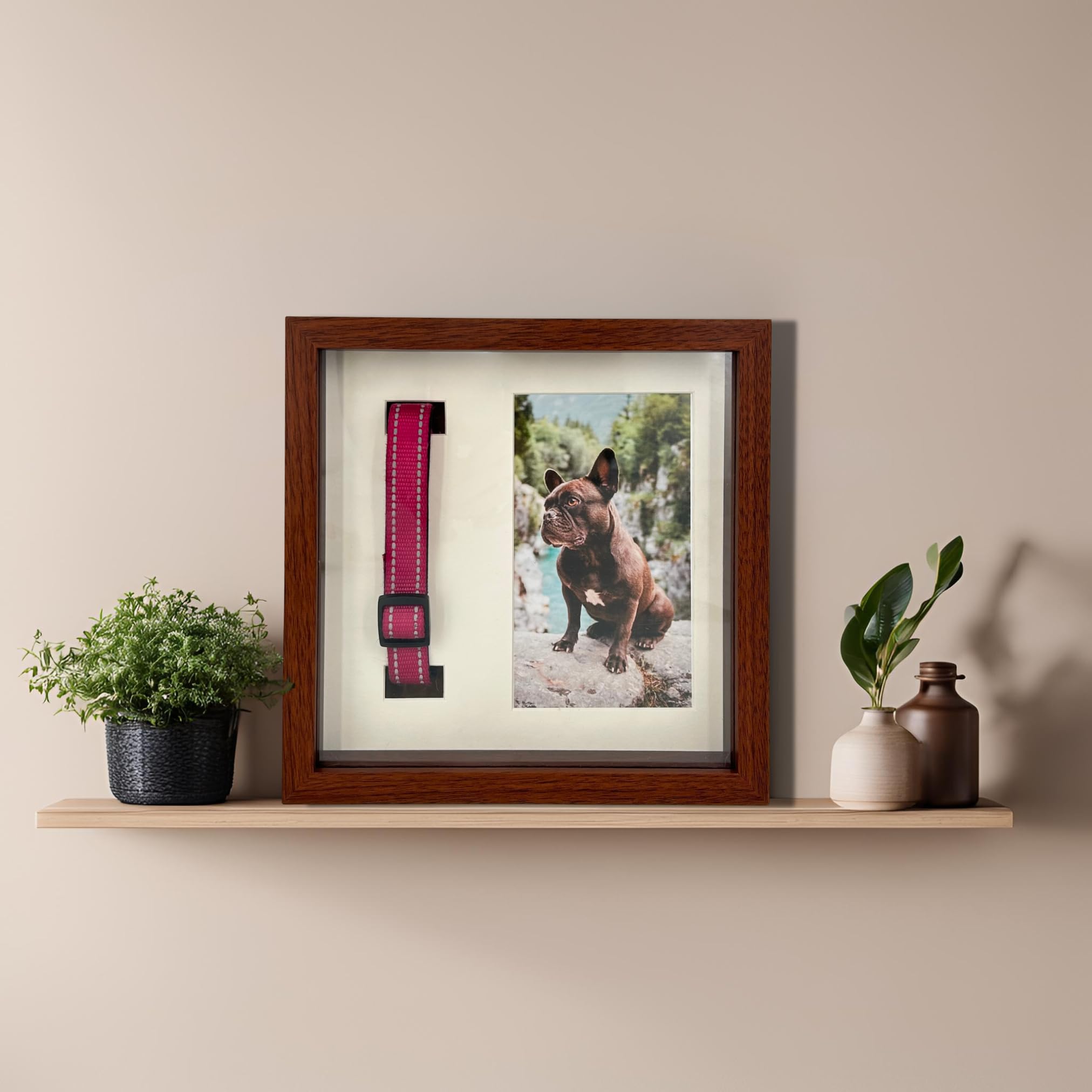 OtterPets frame accommodates collar, paw, or nose print for a unique tribute.