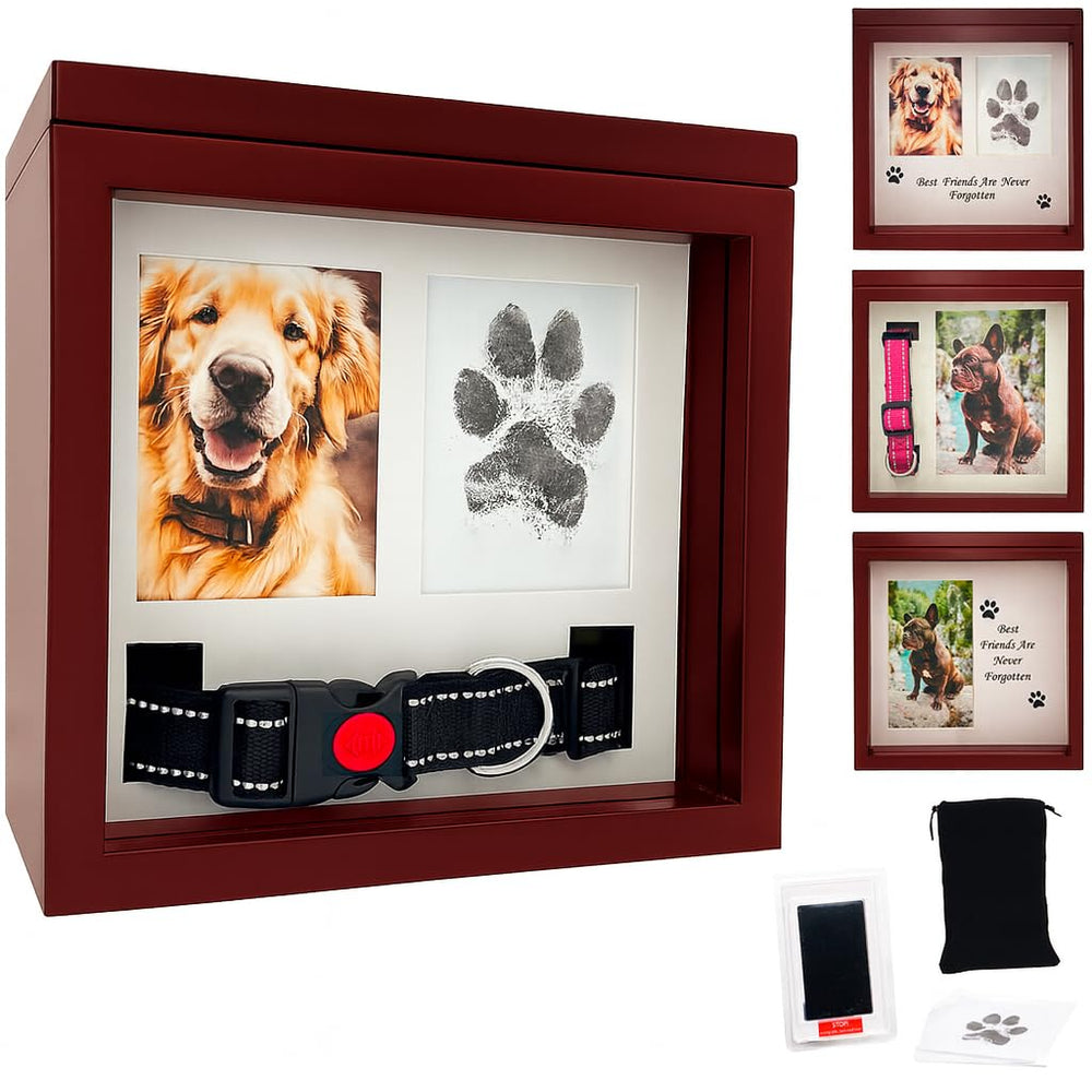 OtterPets dog urn with four customizable displays for memories
