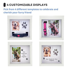 OtterPets dog urn with collar and photo display for a personalized tribute