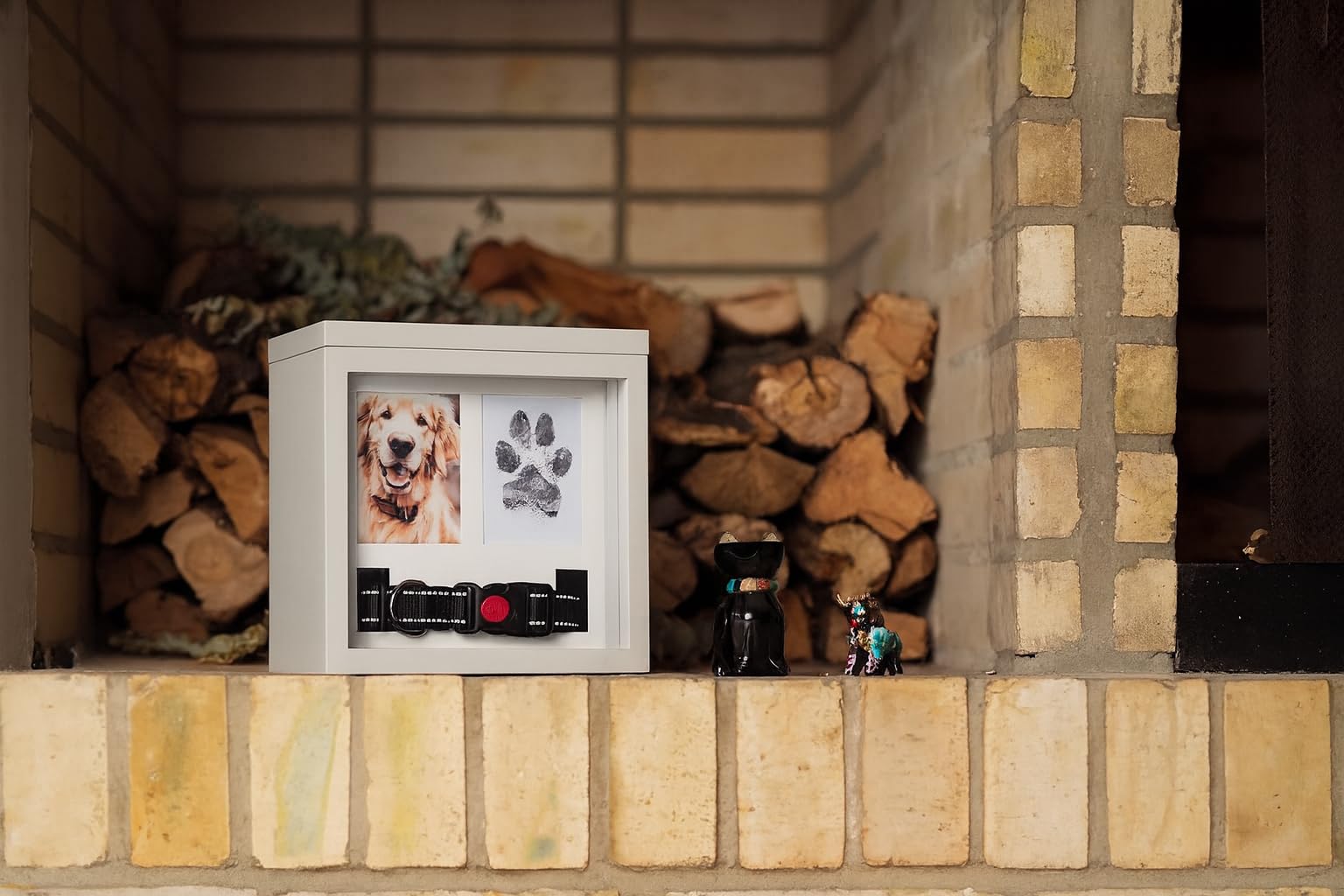 OtterPets dog urn includes a soft flannel bag for discreet storage